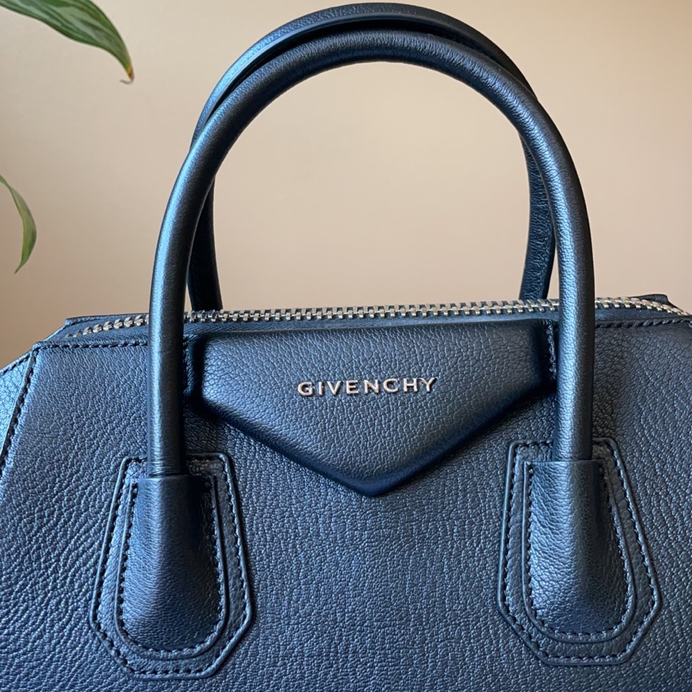 Givenchy Small Antigona Leather Satchel Black - Picture 3 of 14